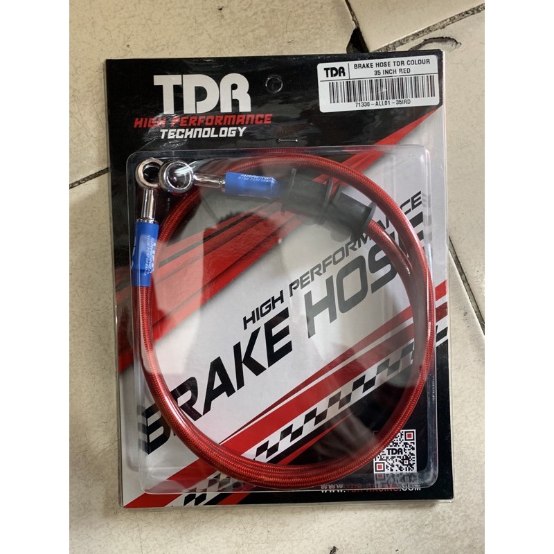 SELANG REM TDR KTC DEPAN ATAU BELAKANG ORIGINAL DAN AEROMOTIVE SCOOPY BEAT VARIO 125 150 MIO FINO SUPRA TIGER RX KING JUPITER VEGA F1ZR (NMAX AEROX KLX PCX TIDAK BISA)-Depan tdr merah 90cm