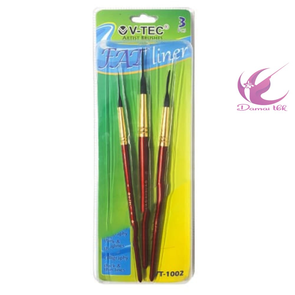 

Kuas Fat Liner / V-Tec Fat Liner Brush Set 3 VT-1002