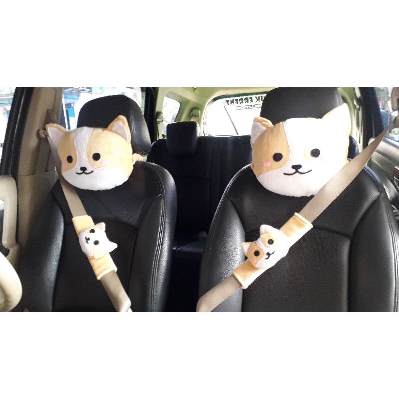 BANTAL MOBIL CORGI / boneka anjing corgi