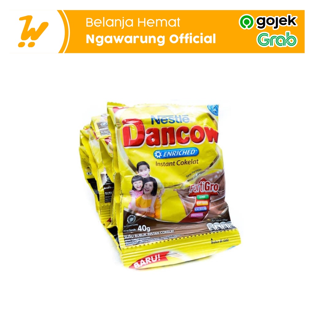 

Dancow Susu Bubuk Growth + Formula Coklat Renceng 10X39G
