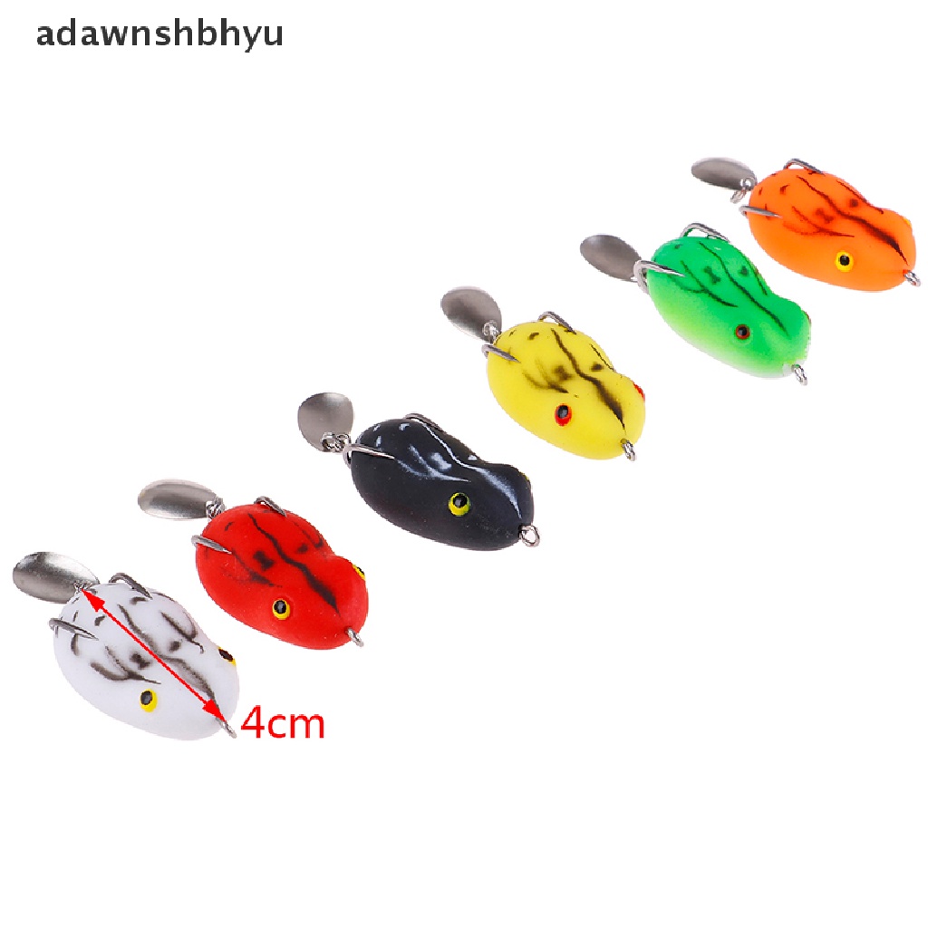 Adawnshbhyu 1PC Soft Frog Fishing Lure Kait Ganda water Ray Frog Umpan Lembut Buatan