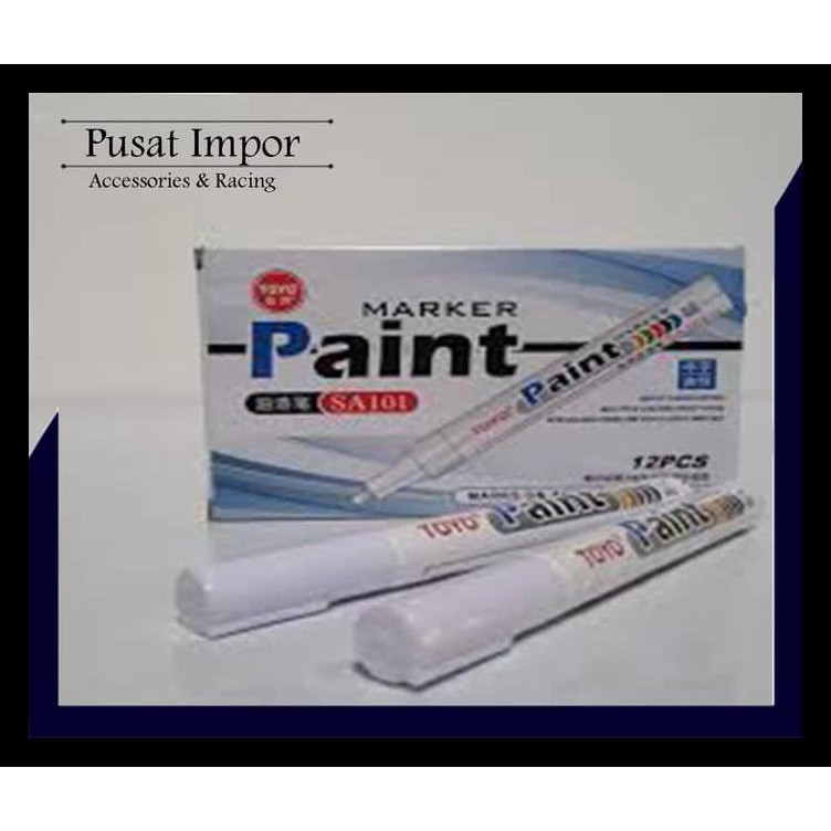 

Spidol Ban Toyo Putih - Paint Marker Toyo Kualitas Terbaik Terpercaya