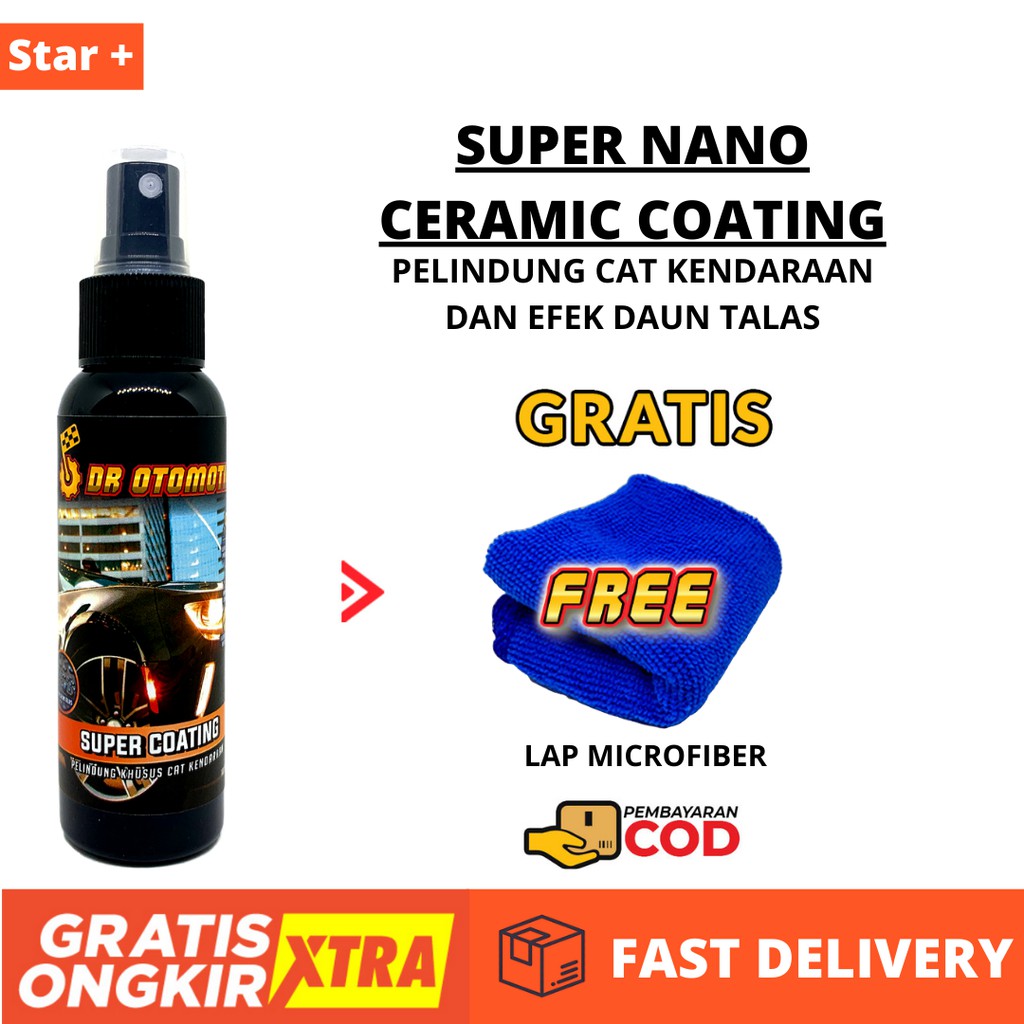 Jual NANO CERAMIC COATING CAIRAN PELAPIS CAT EFEK DAUN TALAS SPRAY BODY