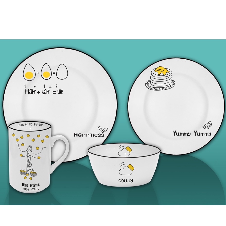 Trans Living Ophelia Rhett Breakfast Set - Alat Makan Set
