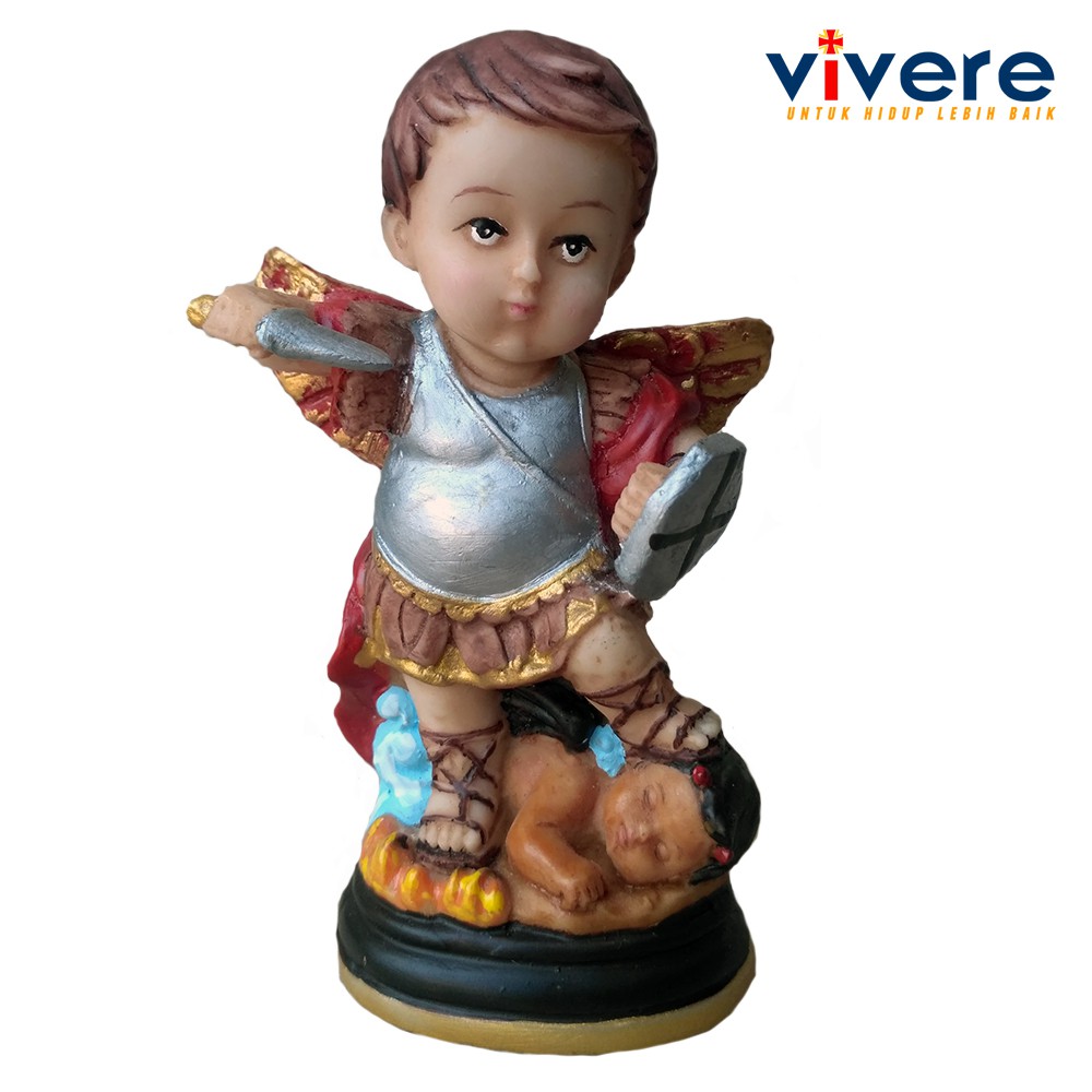 Patung Baby Face Arcangel St Michael 9 cm