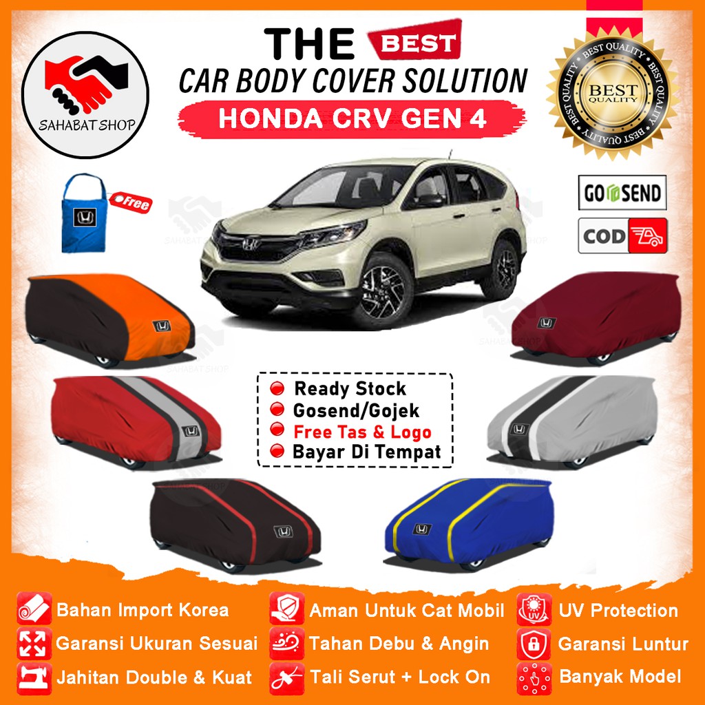 Cover Mobil Honda CRV Gen 4 / Sarung Mobil CRV 2012,2013,2014,2015,2016,2017 / Tutup Pelindung