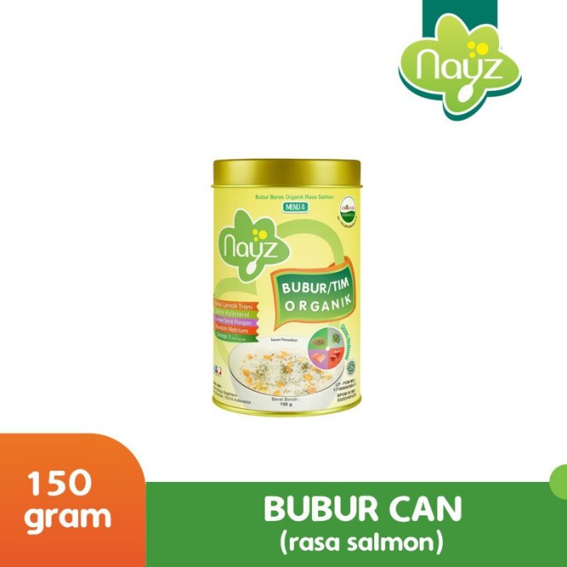 Nayz bubur Tim Bayi 150gr Rasa Salmon, Bubur Mpasi Bayi