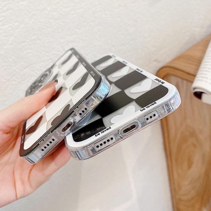 Langsung Kirim SOFT CASE CASE BLACK WHITE LOVE OPPO A5S A7 A11K A12 2020 F9 A1K A3S A5 2020 A9 2020 