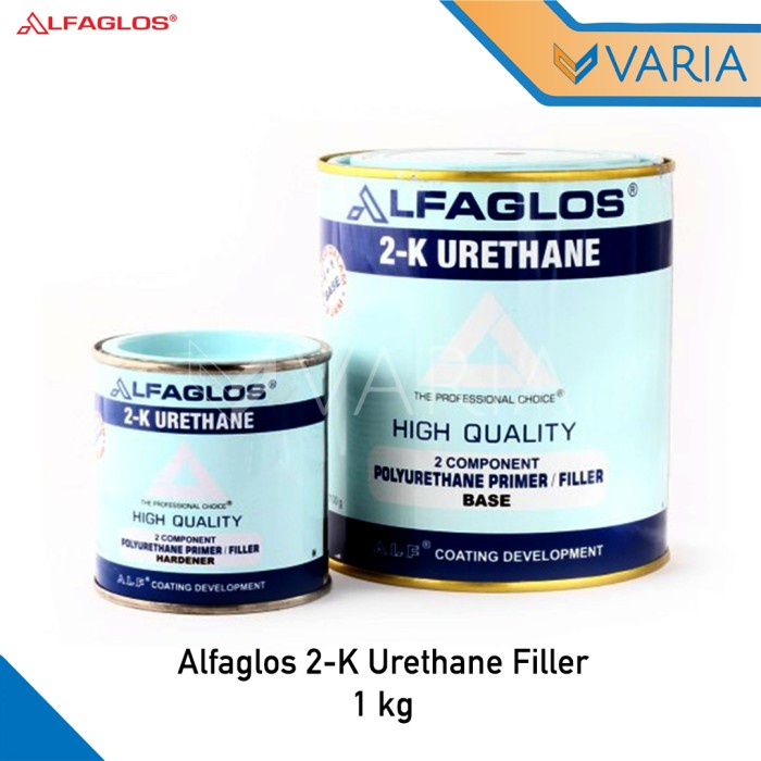 Alfaglos PU 2K Urethane Filler 1 kg Polyurethane Primer + Hardener