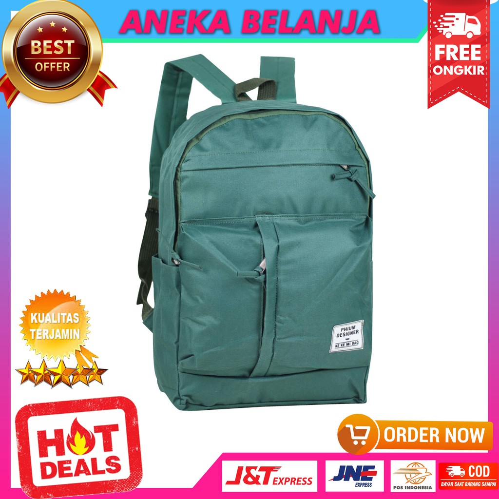 Backpack Stylish Korean Model Khusus Cewek Tas Multifungsi Berkualitas Fashionable Terbaru Ekonomis Tas Perempuan SD SMP SMA Les Hangout Casual Stylish Bahan Tebal Kuat Harga Terlaris Termurah