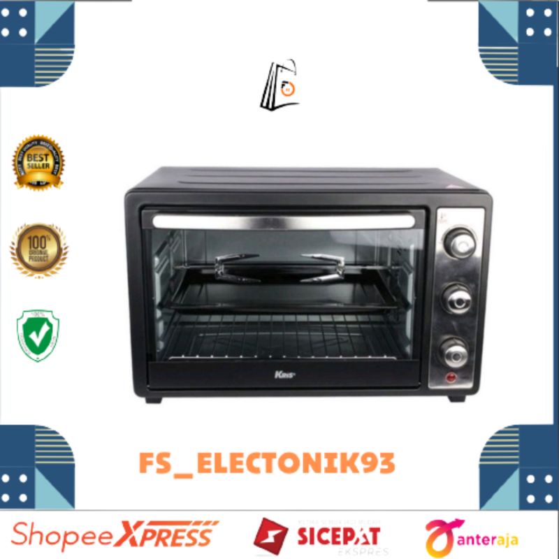 Kris Oven Toaster 32 liter Oven Listrik Hitam/oven memasak Kue