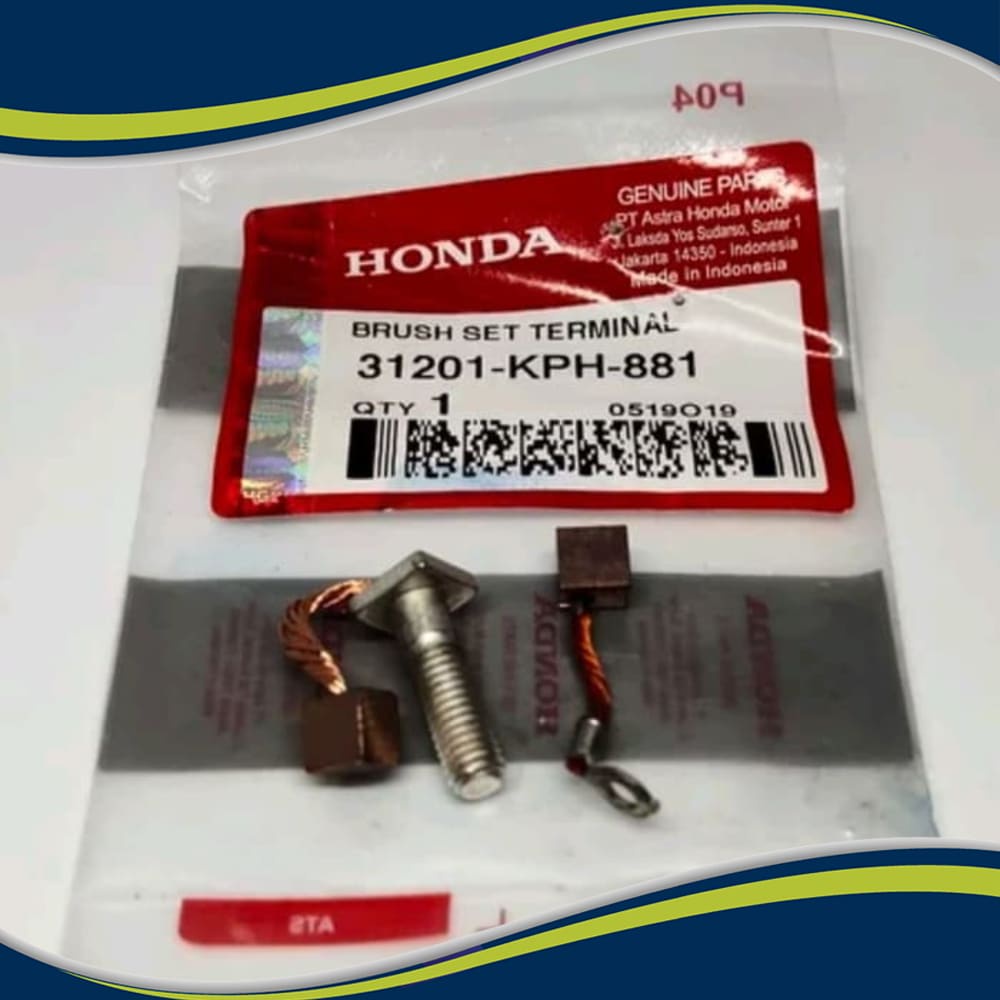 Ateng starter brush set cool booster Kharisma - Supra x 125 F1 - Helm in - TPS004149