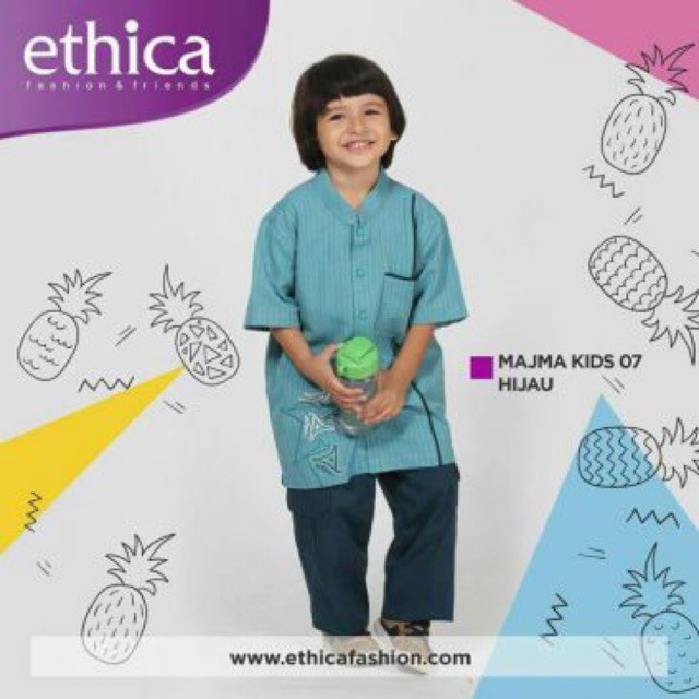 Setelan Ethica Majma Kids 07 Hijau