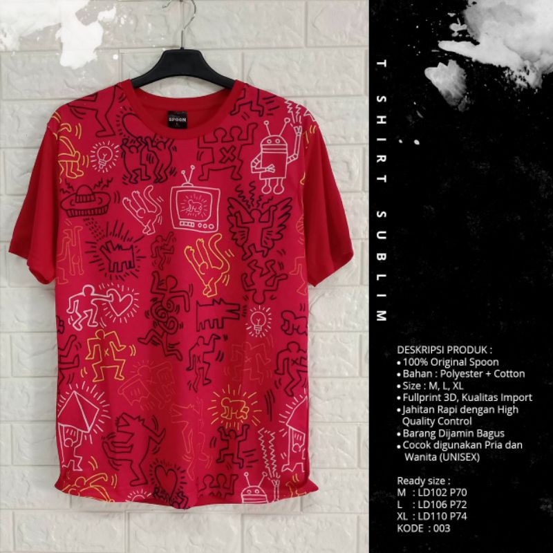 kaos spoon merah
