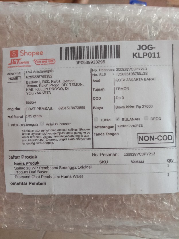 Solfac 10 Wp Pembasmi Serangga Original Product Dari Bayer