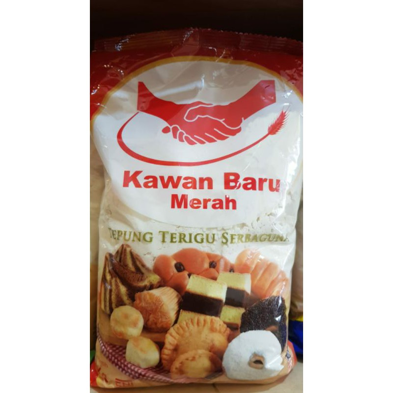 

tepung terigu serbaguna | terigu kawan baru merah 1kg