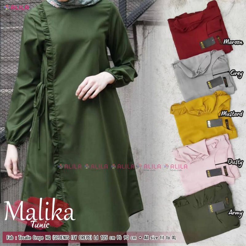 Malika Tunik / Baju Tunik Wanita Terbaru 2021 Kekinian