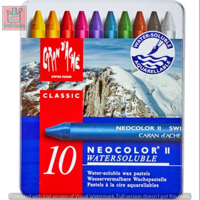 

Crayon Carandache NeoColor II 10 Warna WaterSoluble - SHAGB