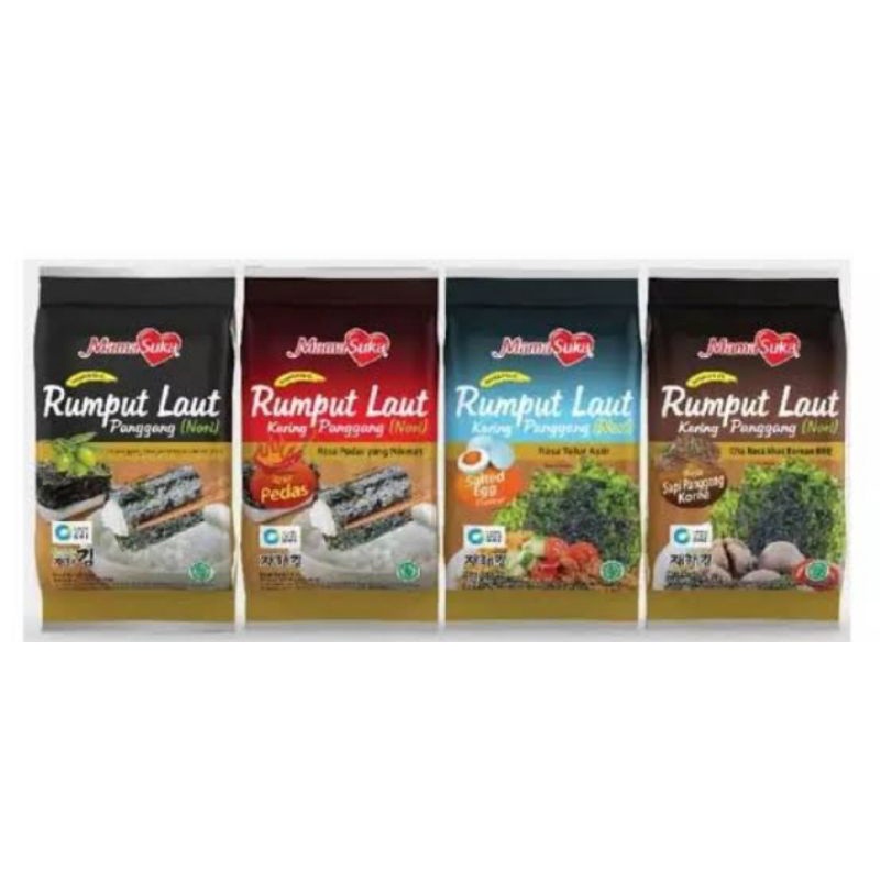 

MamaSuka Rumput Laut Kering Panggang Roasted Nori Seaweed All Varian