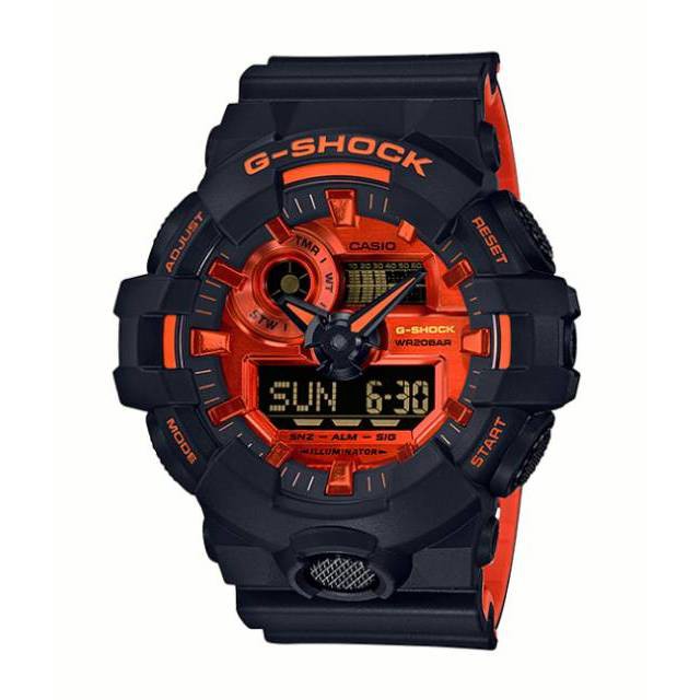 Jam Tangan Pria Casio G-Shock GA-700BR-1ADR Original / GA-700BR-1A Spesial Color Kombinasi Orange