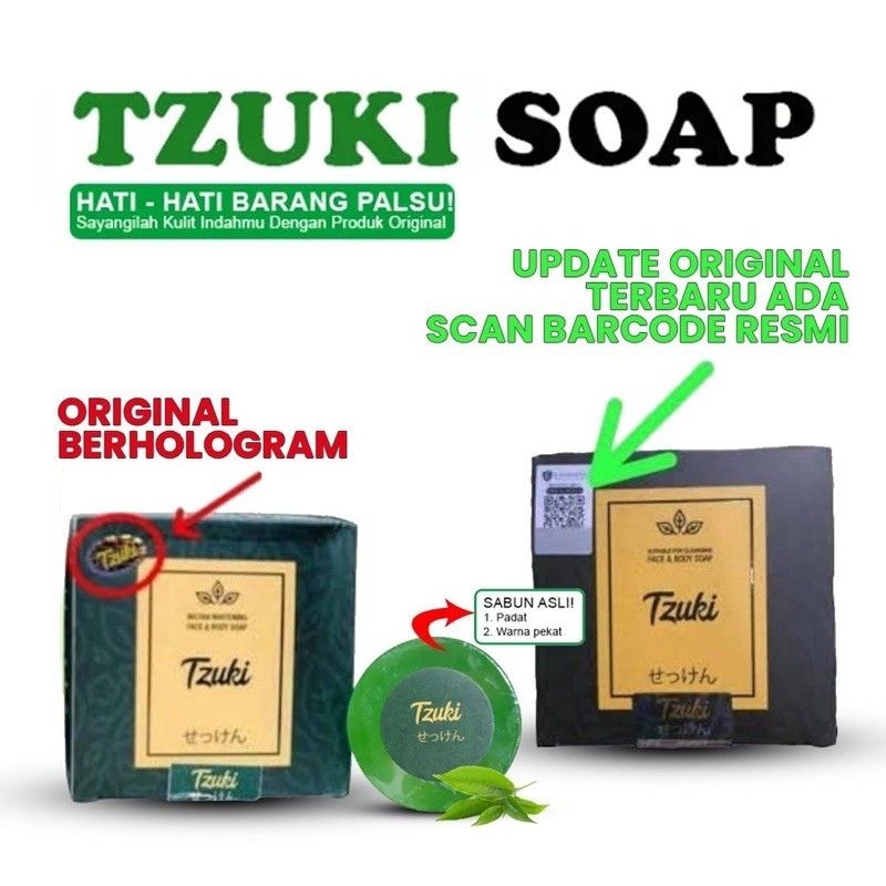 SABUN TZUKI SOAP / SABUN HANEA BPOM / SABUN PEMUTIH BPOM ORIGINAL 100%