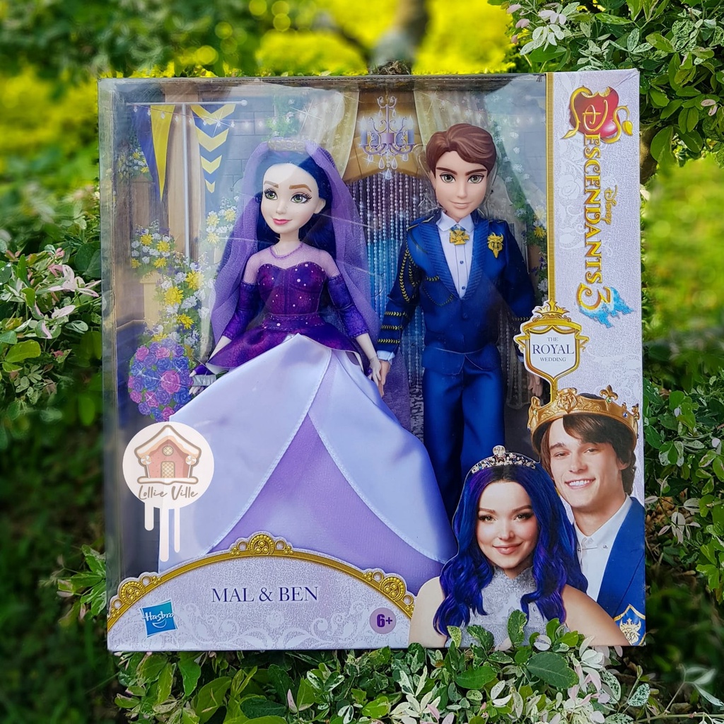 Jual Disney Descendants The Royal Wedding Mal And Ben Dolls | Shopee ...