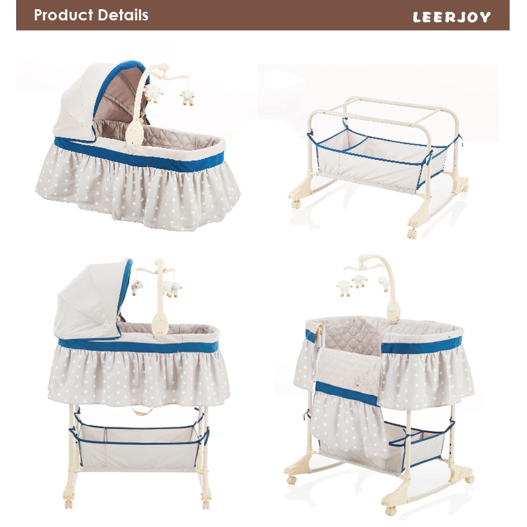 Baby Bassinet +  Rocker Bassinet Ayunan Bayi Bouncer Baby Bed Adjustable Baby Bassinet 4in1 PL501 Maribel