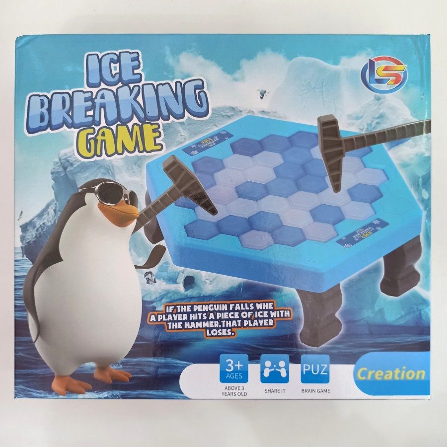 MAINAN ICE BREAKING GAMES BOARD - TRAP INTERACTIVE GAME PINGUIN