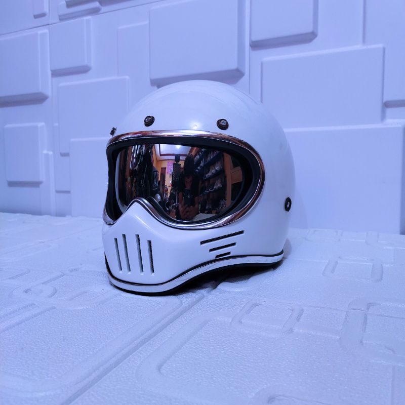 HELM CAKIL M30 FULL FACE CUSTOM SIMPSON BANDIT RETRO CLASSIC