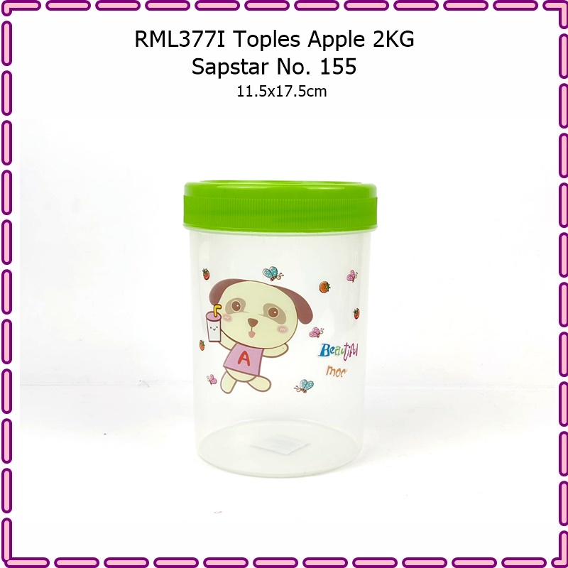 RML377I Toples Makanan Apple 2KG Sapstar No. 155