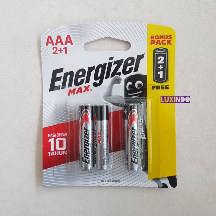 Baterai/Battery/Batere Energizer Max AA isi 2+1  Battery A2 3 pcs - BB - BB