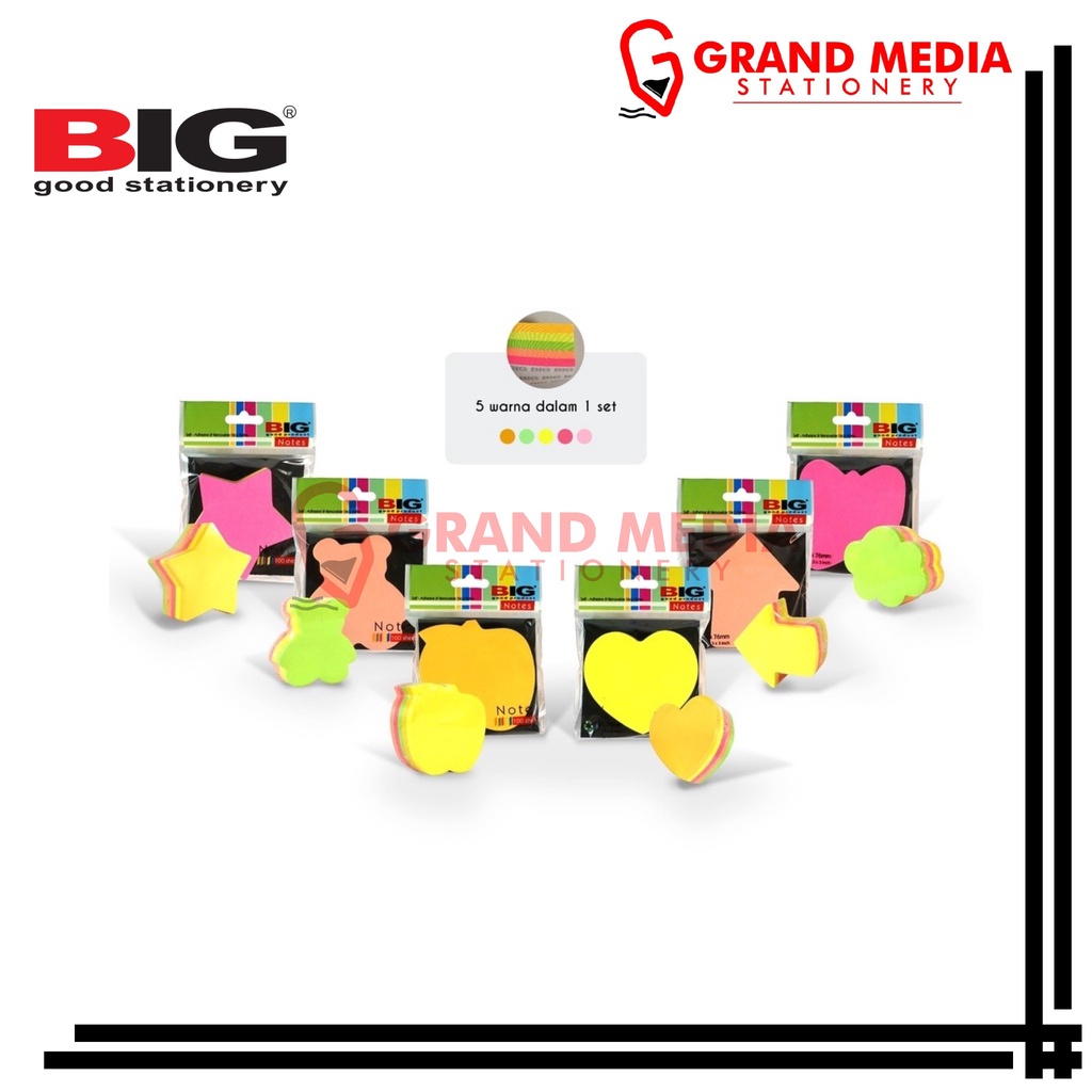 

[GRAND MEDIA] STICKY NOTES BIG MOTIF TUMPUK SN-100
