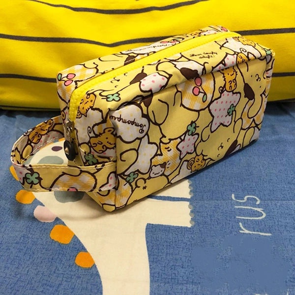Sera Kotak pensil Sanrio baru kapasitas besar gadis imut hati nilai tinggi siswa portabel tas penyimpanan kosmetik portabel