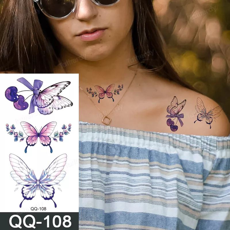 Tatto temporary Kecil Lucu motif terbaru Model QQ