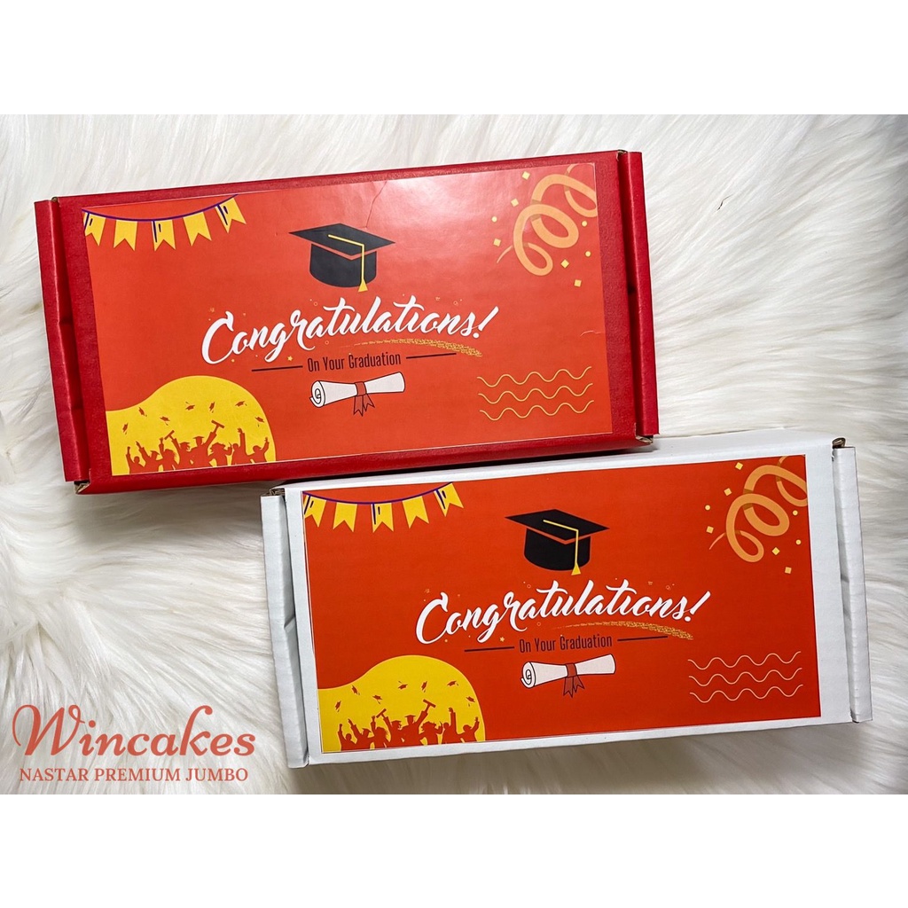

Hadiah Wisuda Graduation Nastar Taiwan / Nastar Nanas Wisman Jumbo / Taiwanese Pineapple Cake / Pineapple Tart (isi 6)