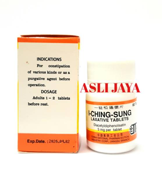 I Ching Sung Laxative Tablet - Obat Melancarkan BAB