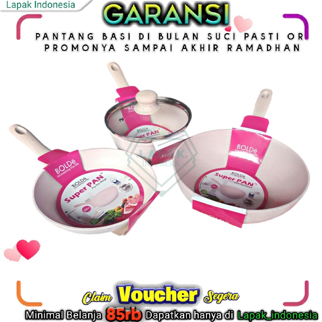 BOLDE Super Pan Set Anti Lengket Keramik