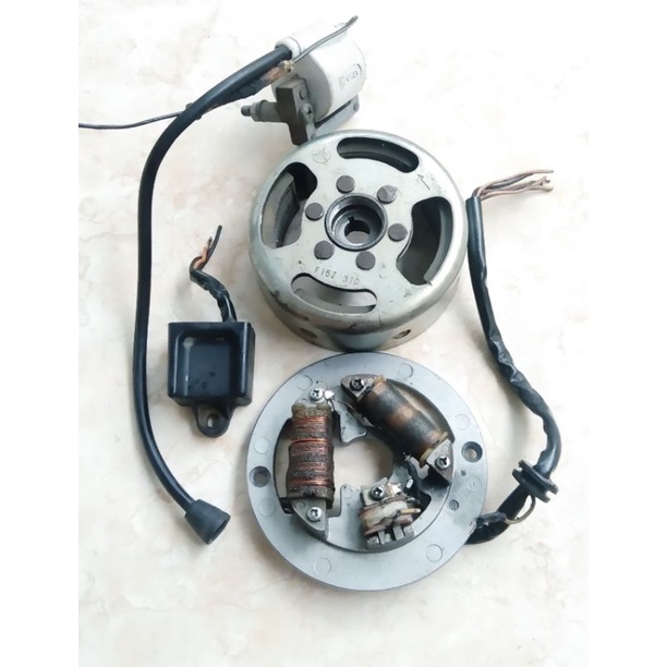 PENGAPIAN SET MAGNIT SPUL KOIL CDI YAMAHA V SEEIES V80 V75 ROBOT EXCELENT ORIGINAL COPOTAN MOTOR