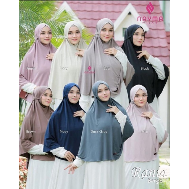 READY RANIA BERGO BY NAYMA HIJAB(Tanyakan stok dl)