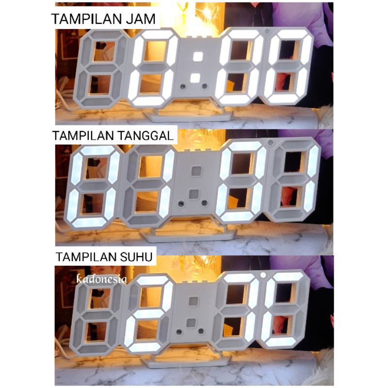 Jam Meja Digital Alarm / Jam Aesthetic / Dokei Clock