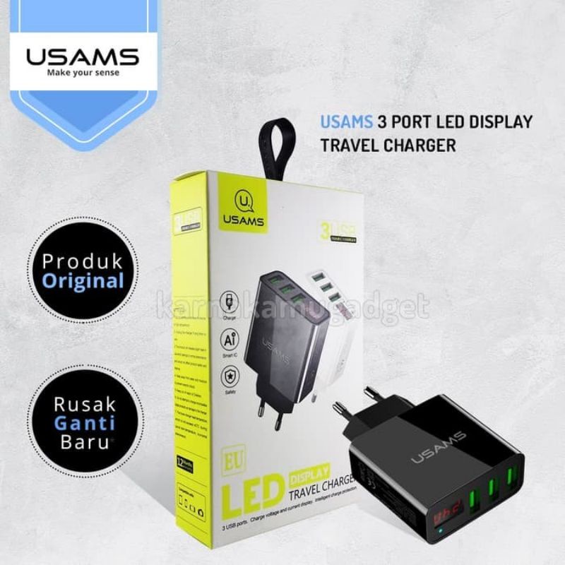 USAMS charger adaptor 3 port
