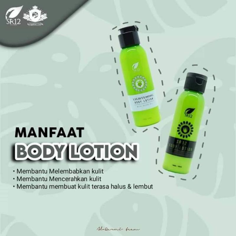 BODY LOTION SR12/SR12 BODY LOTION /LOTION AMPUH MENCERAHKAN/LOTION MELINDUNGI