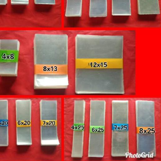 

Flash Sale!! KODE-764 Plastik OPP tanpa lem berat 100 gram size 4-8 cm