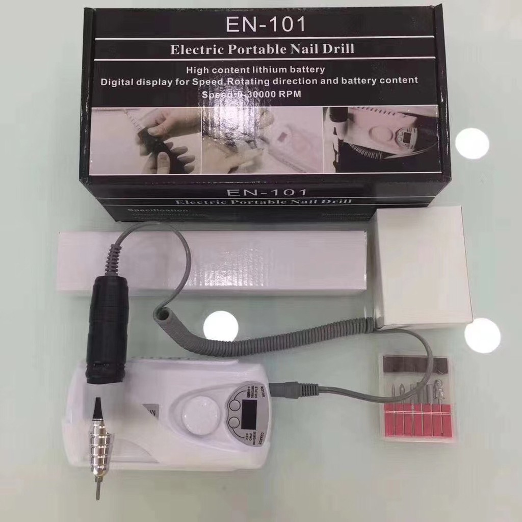 READY nail drill EN-101 &amp; STE-101 30000rpm e file nailart bits remove NAIL DRILL RUSSIAN MANICURE SET PREMIUM QUALITY