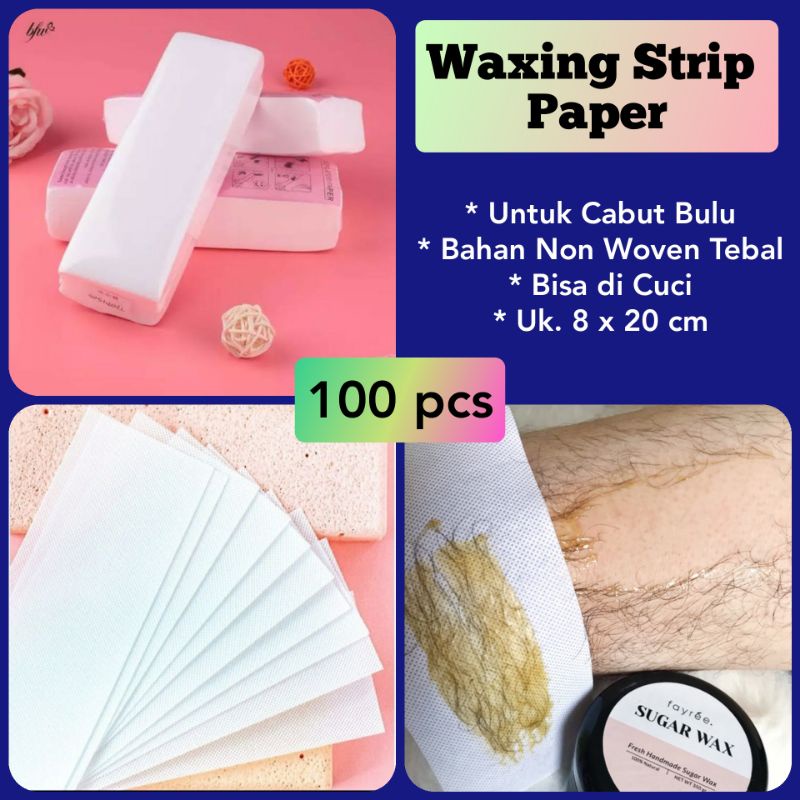 100 pcs Waxing Strip Paper / Kain Waxing