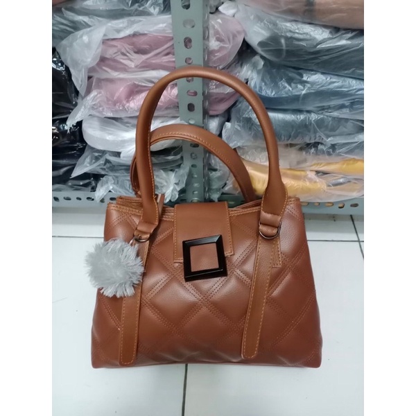 New Sling Bag 2021 Tas Selempang Jait Kotak B.A.R Just Hitam Ajah / Hand Bag / Tas Tenteng