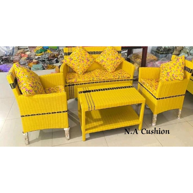 Kursi Tamu minimalis (Kursi Sofa Hawai 2.1.1)-Kuning