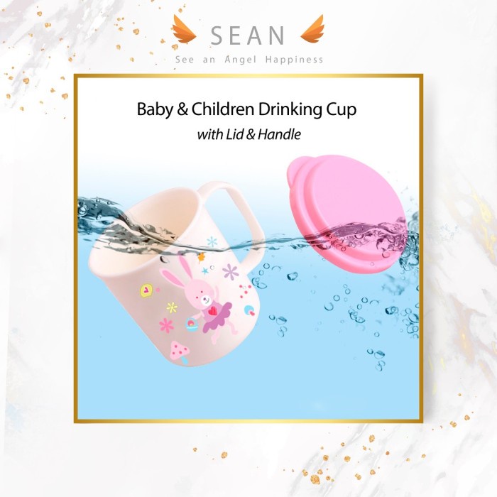 Bagus Gelas Tutup Minum Karakter Anak Bayi Mug Bpa Free Plastik Lucu Cute Bagus