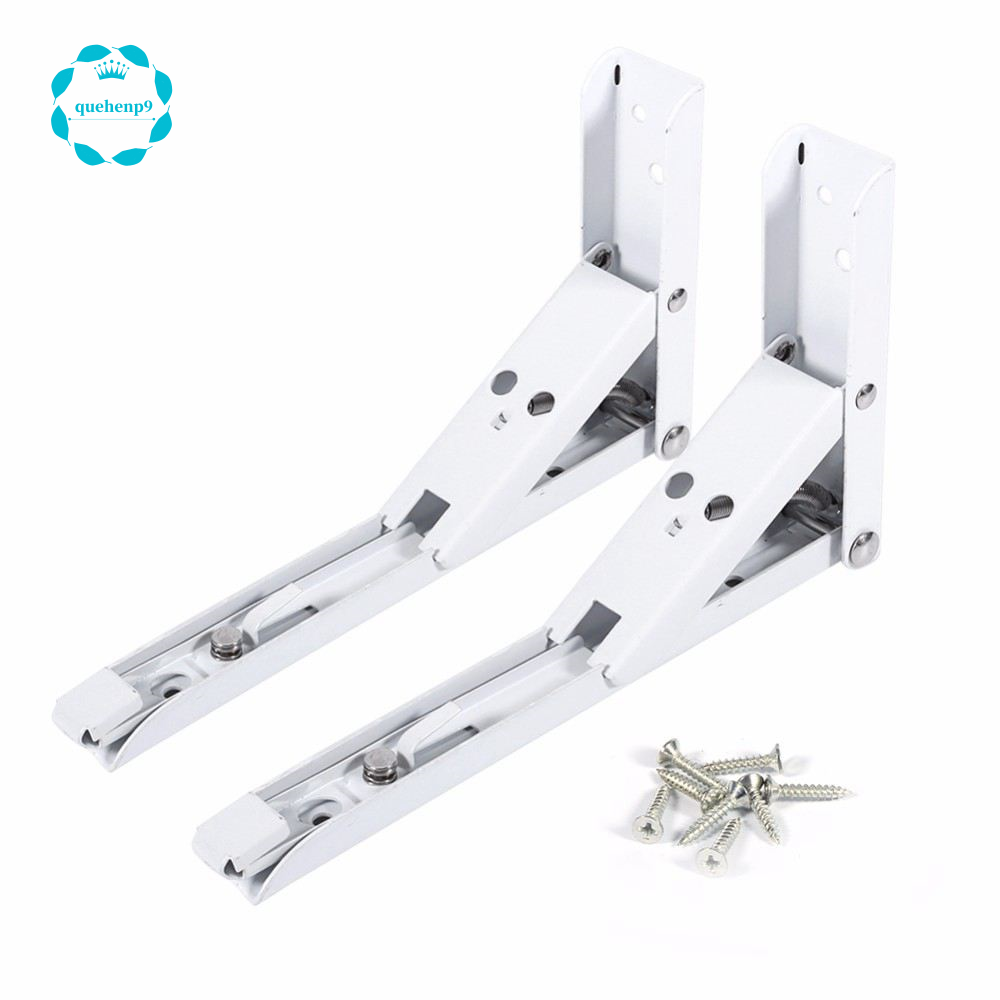 2pcs Set Folding Triangle Angle Bracket Wall Mounted Shelf Bracket Folding Bracket Multi Functional Folding Shelf Bracket Shopee Indonesia