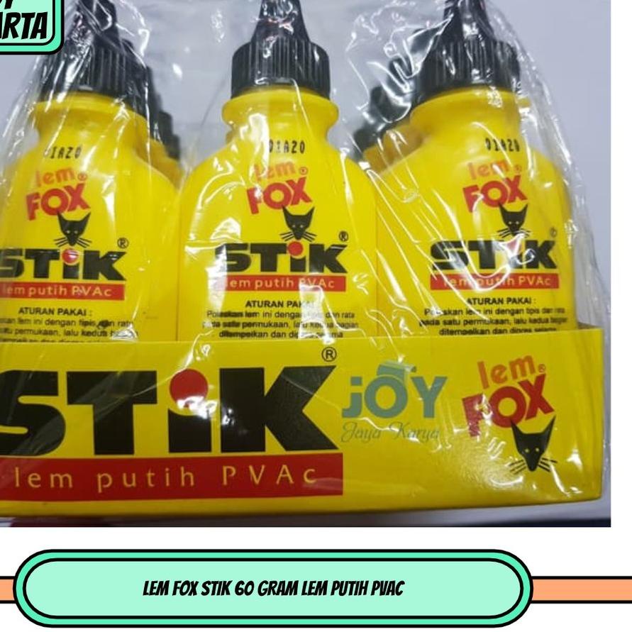 

Lari⚡ ✫↔ LEM FOX STIK 60 GRAM LEM PUTIH PVAC produck terlaris